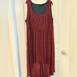 Torrid Red and Black Leopard Print Dress